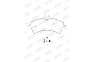 Jurid Σετ τακάκια, Δισκόφρενα - 2921709560