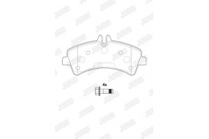 Jurid Σετ τακάκια, Δισκόφρενα - 2921709560