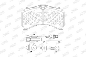 Jurid Σετ τακάκια, Δισκόφρενα - 2924405390