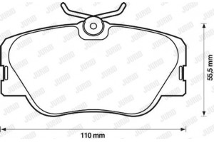 Jurid Σετ τακάκια, Δισκόφρενα - 571382J