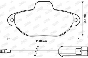 Jurid Σετ τακάκια, Δισκόφρενα - 571523J