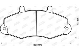 Jurid Σετ τακάκια, Δισκόφρενα - 571745J