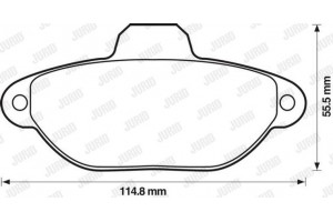 Jurid Σετ τακάκια, Δισκόφρενα - 571749J