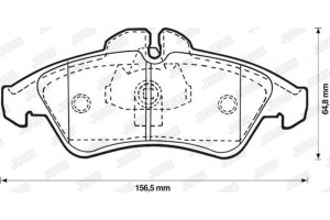 Jurid Σετ τακάκια, Δισκόφρενα - 571844J