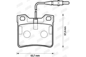 Jurid Σετ τακάκια, Δισκόφρενα - 571845J