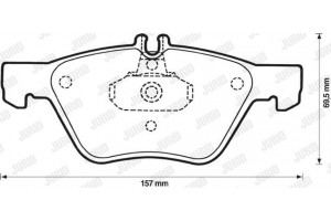 Jurid Σετ τακάκια, Δισκόφρενα - 571876J