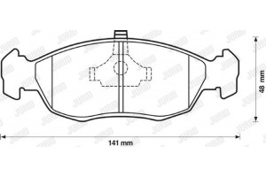 Jurid Σετ τακάκια, Δισκόφρενα - 571902J