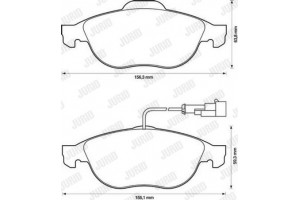 Jurid Σετ τακάκια, Δισκόφρενα - 571933J