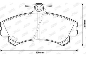 Jurid Σετ τακάκια, Δισκόφρενα - 571940J