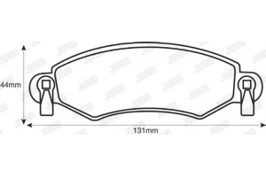 Jurid Σετ τακάκια, Δισκόφρενα - 571981J