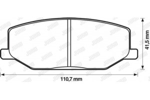 Jurid Σετ τακάκια, Δισκόφρενα - 572226J