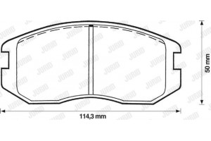 Jurid Σετ τακάκια, Δισκόφρενα - 572375J