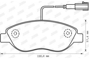 Jurid Σετ τακάκια, Δισκόφρενα - 573076J