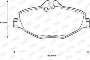 Jurid Σετ τακάκια, Δισκόφρενα - 573091J