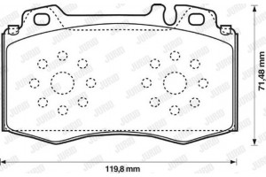 Jurid Σετ τακάκια, Δισκόφρενα - 573092J