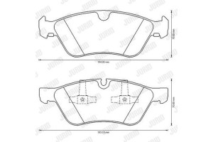 Jurid Σετ τακάκια, Δισκόφρενα - 573175J