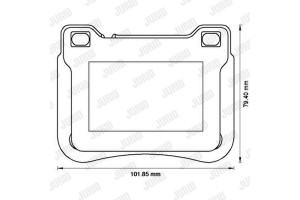 Jurid Σετ τακάκια, Δισκόφρενα - 573177J