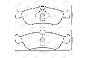 Jurid Σετ τακάκια, Δισκόφρενα - 573191J