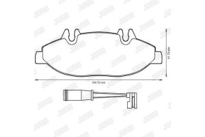 Jurid Σετ τακάκια, Δισκόφρενα - 573221J