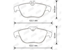 Jurid Σετ τακάκια, Δισκόφρενα - 573248J