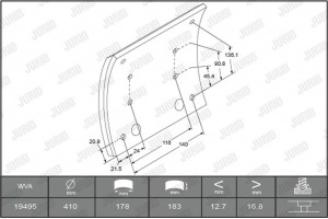 Jurid Σετ θερμουίτ, Ταμπουρόφρενα - 1949501070