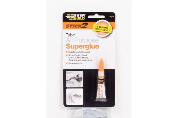 Everbuild 483372 S2 All Purp Superglue Tube - Κυανοακρυλικη Κολλα Γενικης Χρησης