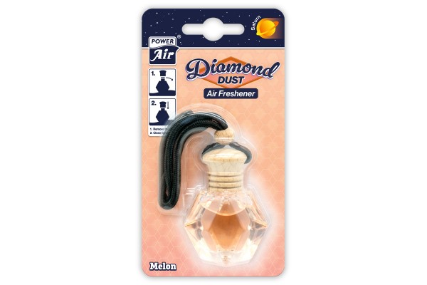 Αρωματικό Αυτοκινήτου Κρεμαστό Μπουκαλάκι Diamond Dust 9ml Power Air - Melon
