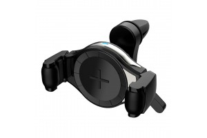 AMiO Βάση Κινητού Αυτοκινήτου Βάση Κινητού με Ρυθμιζόμενα Άγκιστρα και Ασύρματη Φόρτιση