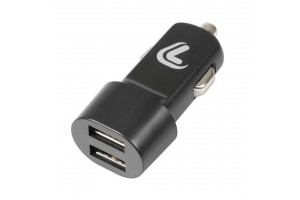 Ανταπτορας Αναπτηρα Με 2 Θυρες Usb 12/24V 2100 mA Essentials Line (ΜΑΥΡΟ)