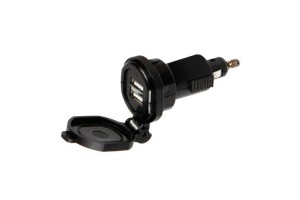 Ανταπτορας Αναπτηρα UNI-TECH 12/32V Απο Din Σε 2 Usb 2700mA Fast Charger Αδιαβροχος