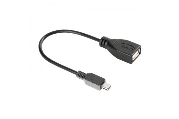Lampa mini USB male - USB-A female ()