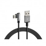 Lampa Angle (90°) USB 2.0 Cable USB-C male - USB-A male Μαύρο 1m (ΧΕL3883.8/T)