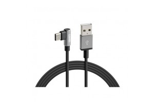 Lampa Angle (90°) USB 2.0 Cable USB-C male - USB-A male Μαύρο 1m (ΧΕL3883.8/T)