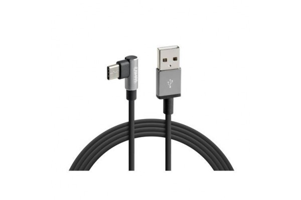 Lampa Angle (90°) USB 2.0 Cable USB-C male - USB-A male Μαύρο 2m (ΧΕL3883.9/T)