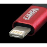 Lampa Regular USB to Lightning / Type-C / micro USB Cable Κόκκινο 1m (L3884.6/T)