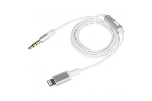 Καλωδιο Συνδεσης Για Θυρα Αυτοκινητου Aux Για Apple Κινητα 8pin Με Bluetooth 120cm Silver Line