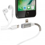 Καλωδιο Usb Φορτισης & Ανταπτορας Ακουστικων Apple (8 PIN) 90 Μοιρων Iron Silver Line (100 cm)