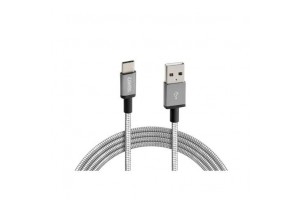 Καλωδιο Usb Φορτισης & Συγχρονισμου Iron Silver Line - Type C (100 cm)