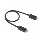 Lampa Regular USB 2.0 to micro USB Cable Μαύρο 0.3m (38936)