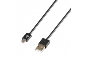 Lampa Regular USB 2.0 to micro USB Cable Μαύρο 1m (38806)