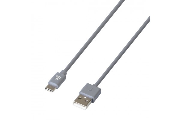 Lampa USB 2.0 Cable USB-C male - USB-A male Γκρι 1m (38808)