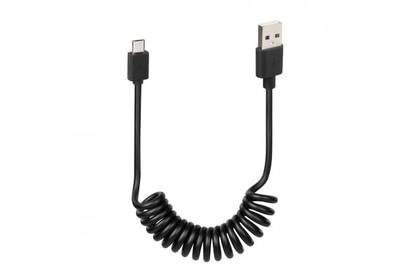Lampa Spiral USB 2.0 to micro USB Cable Ασημί 1m (ΧΕL3870.0/T)
