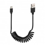 Lampa Spiral USB 2.0 Cable USB-C male - USB-A male Μαύρο 1m (ΧΕL3870.2/T)