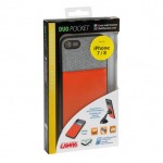 Lampa Duo Pocket Back Cover Συνθετική Γκρι/Πορτοκαλί (iPhone 8/7)