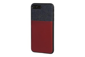 Lampa Duo Pocket Back Cover Συνθετική Μπλε/Μπορντό (iPhone 8/7 Plus)