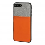 Lampa Duo Pocket Back Cover Συνθετική Γκρι/Πορτοκαλί (iPhone 8/7 Plus)