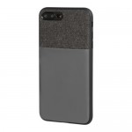 Lampa Duo Pocket Back Cover Συνθετική Μαύρο/Γκρι (iPhone 8/7)