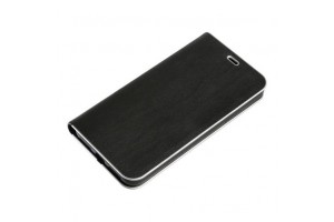 Apple Iphone X Θηκη Κινητου Club Μαγνητικη Μαυρη Δερματινη Gold Line