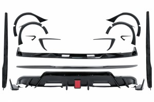 Επέκταση Aero Body Kit Κατάλληλο Για Tesla Model 3 (2017-2022) Διαχύτης Αέρα Προφυλακτήρα Και Θόλοι Τροχών Σε Μαύρο Χρώμα