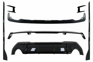 Aero Body Kit Μπροστινός Προφυλακτήρας Και Διαχύτης Αέρα Κατάλληλο Για Bmw Σειρά 1 F40 M Sport (2019-Επειτα) Piano Black